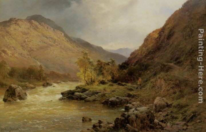 Alfred Fontville De Breanski A Passing Storm near Selkirk North Berwick